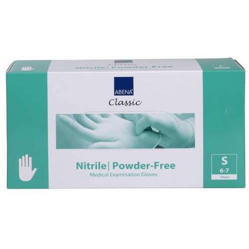 Hanske Nitril Abena Classic PF hvit S
