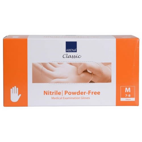 Hanske Nitril Abena Classic PF hvit M