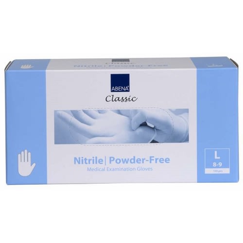 Hanske Nitril Abena Classic PF hvit L