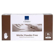 Hanske Nitril Abena Classic PF hvit XL