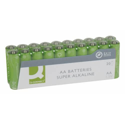 Batteri Q-Connect alkalisk LR06/AA 1.5V