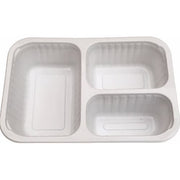 3 rom Middagsbeger 1,1L Hvit