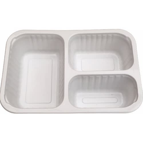 3 rom Middagsbeger 1,1L Hvit