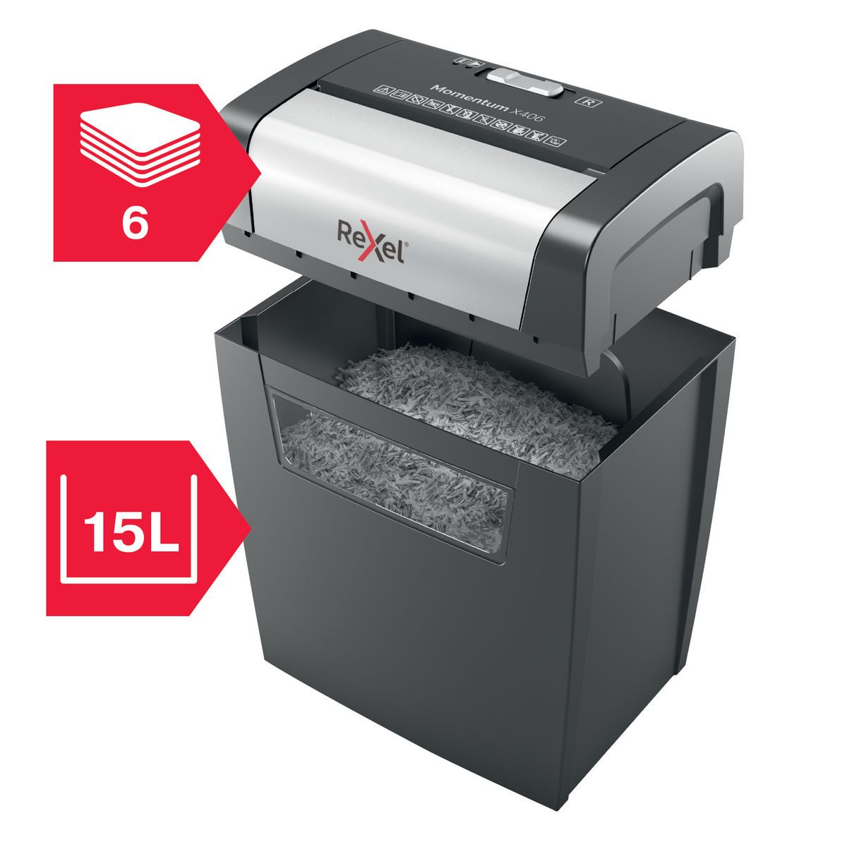 Makuleringsmaskin Rexel Momentum X406 P4