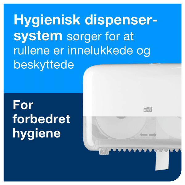 Dispenser Tork T7 toalett Twin hvit