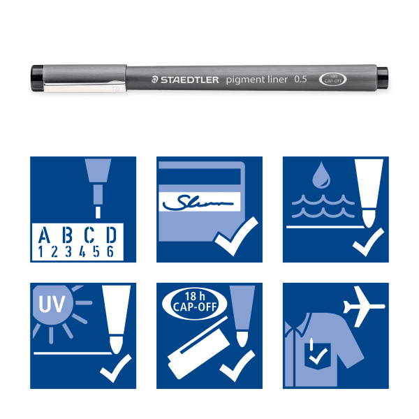 Fiberpenn Staedtler Pigmentliner