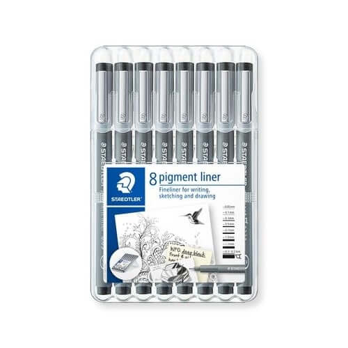 Fiberpenn Staedtler Pigmentliner 8 frg