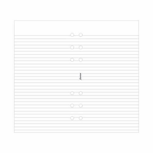 Filofax Personal notatark linjert hvit