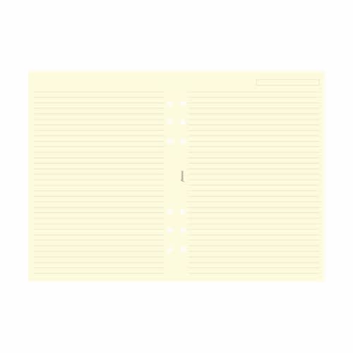 Filofax A5 notatark linjert beige