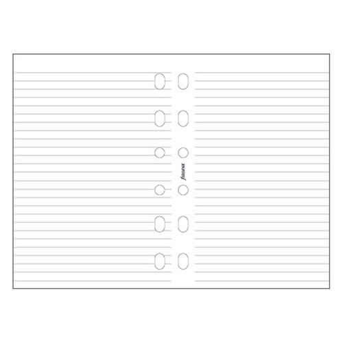Filofax A5 notatark linjert hvit