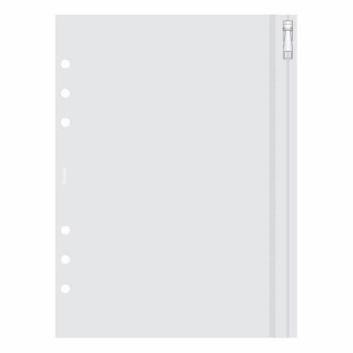 Filofax A5 plastlomme med glidelås