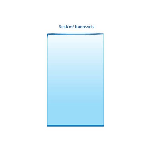 Plastsekk 1350 x 1750mm 25my klar