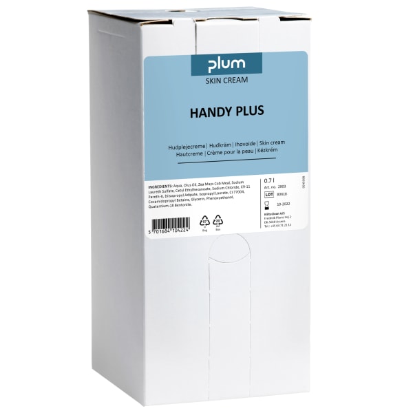 Hudpleiekrem Plum Handy Plus 0,7l BiB