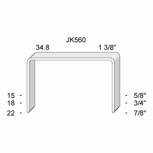 Stifter 560/15 K-2000stk/pakke