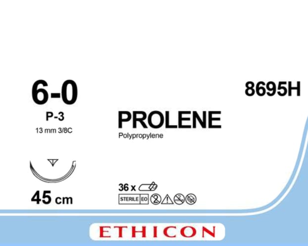 Sutur Prolene 6-0 P-3 MultiPass 45cm Blå