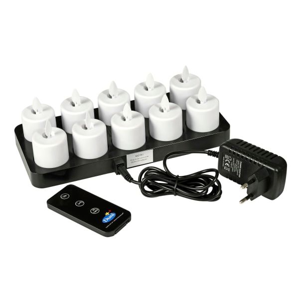 Telys LED movingflame m/ladestasjon