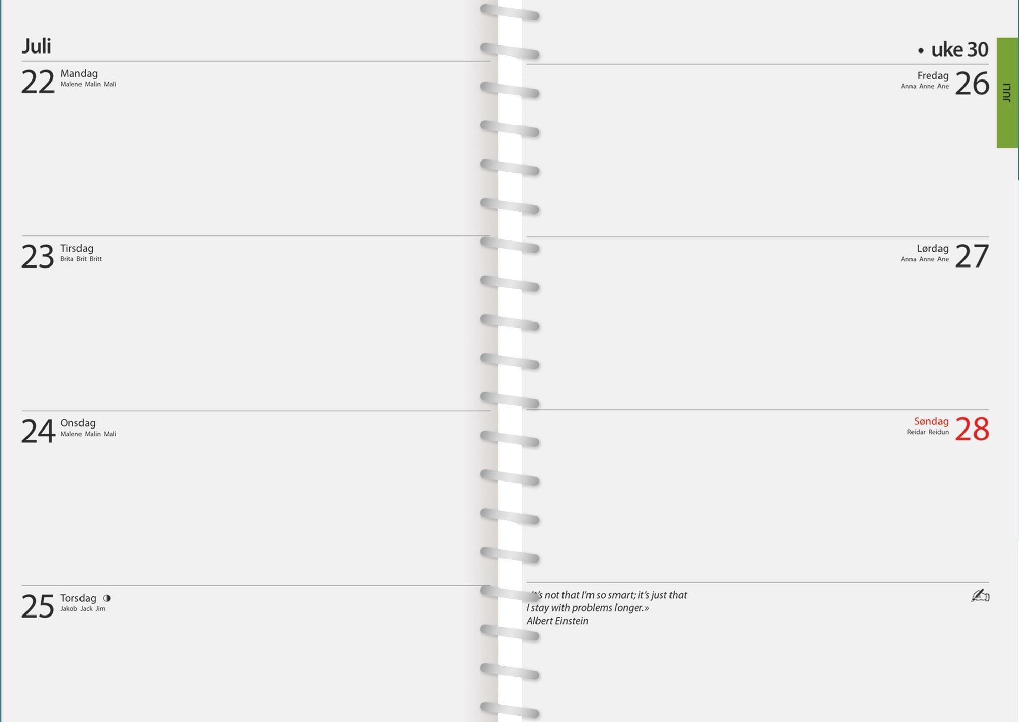Kalender Inspirasjon Lærer 2025/2026