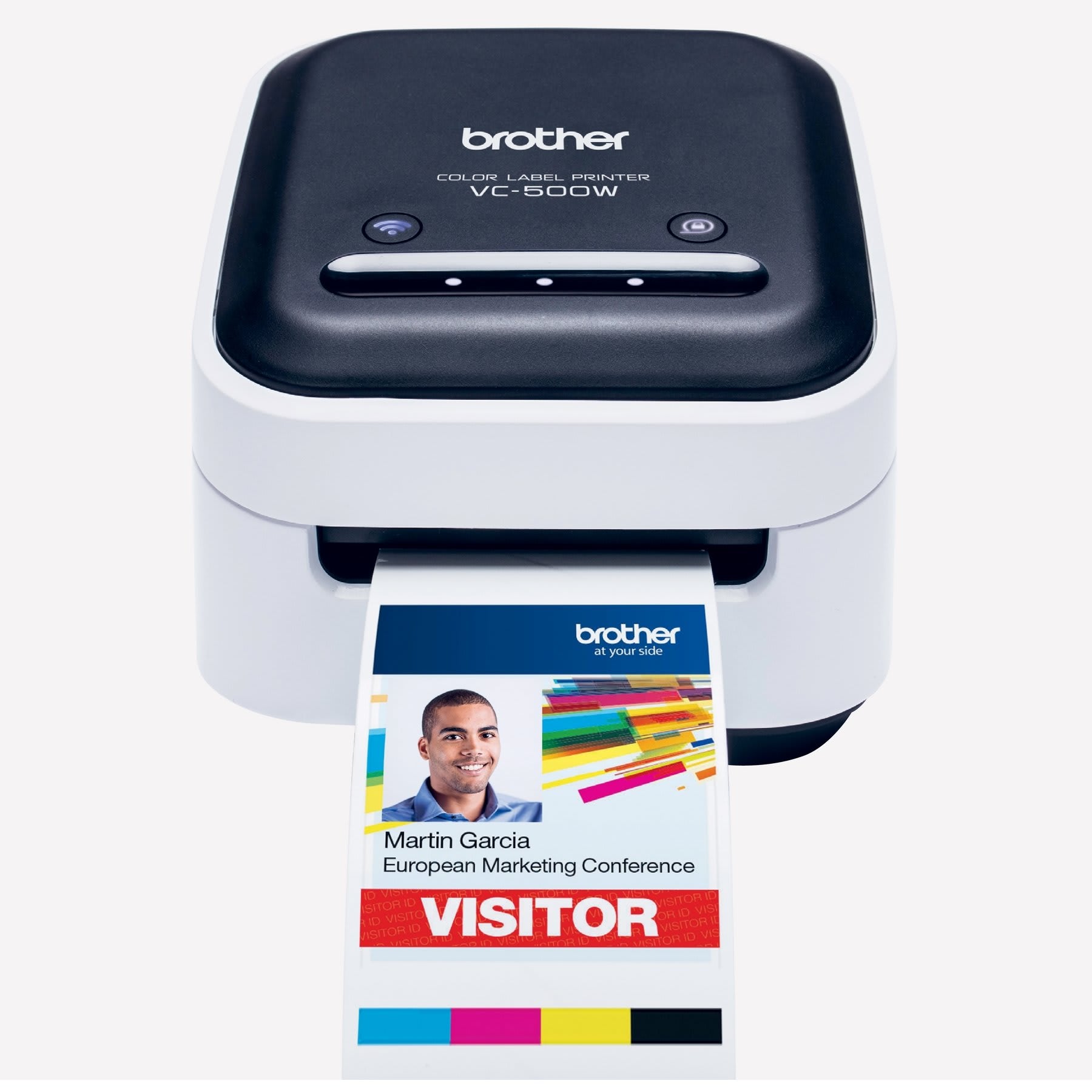 Etikettskriver Brother VC-500W farge