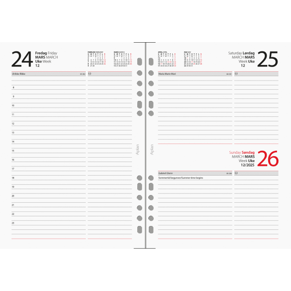 Aplan A5 Dag årssett 2026