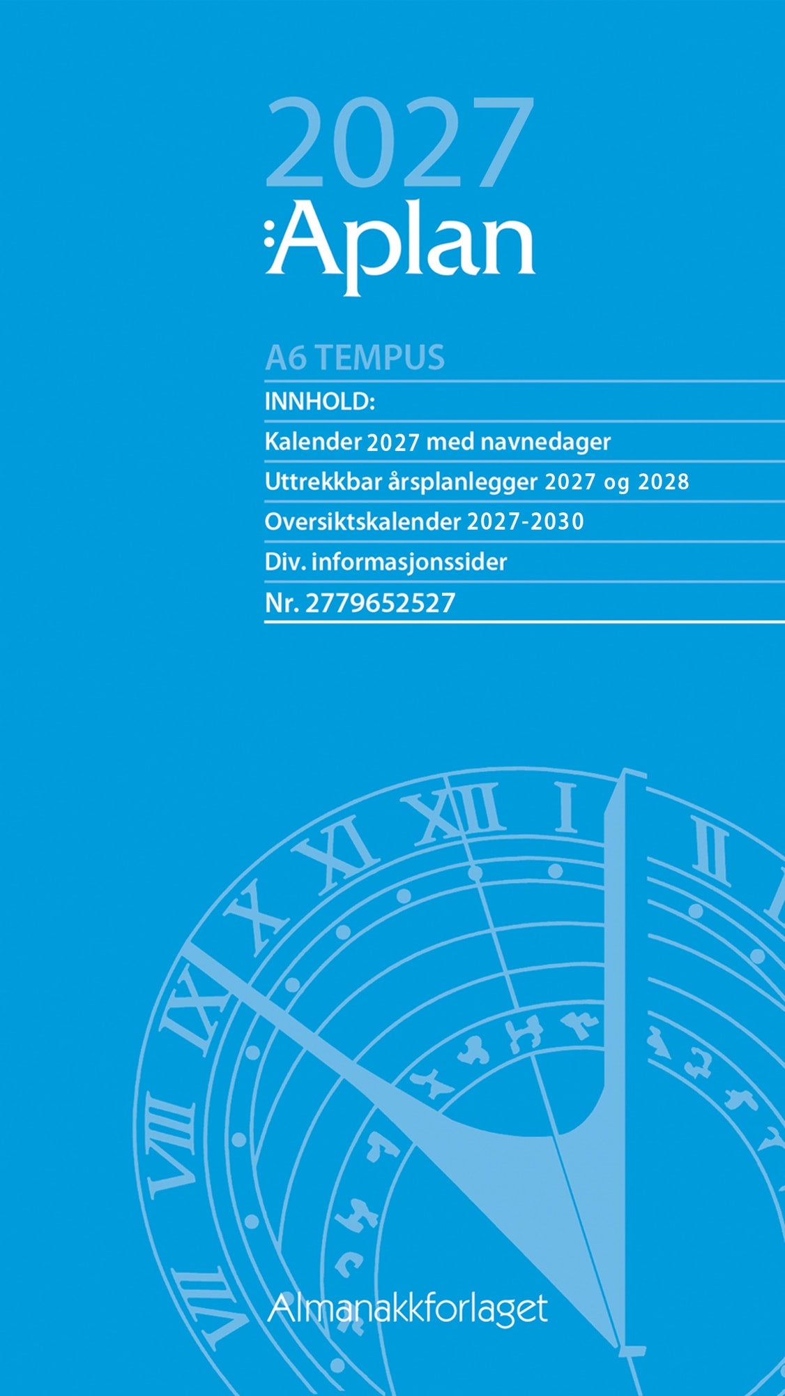 Aplan A6 Dag Tempus år 2026