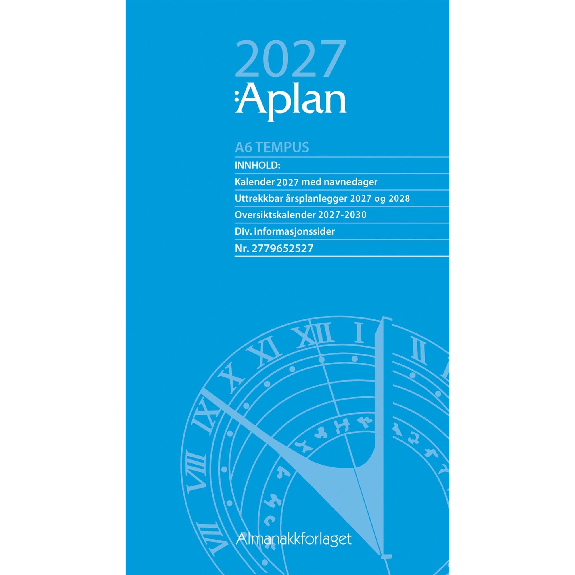 Aplan A6 Dag Tempus år 2026