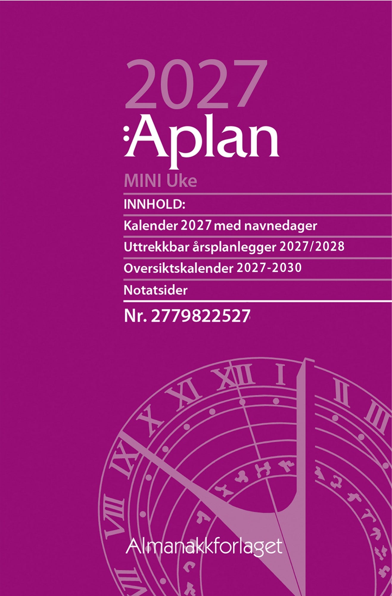 Aplan Mini Uke årssett 2026