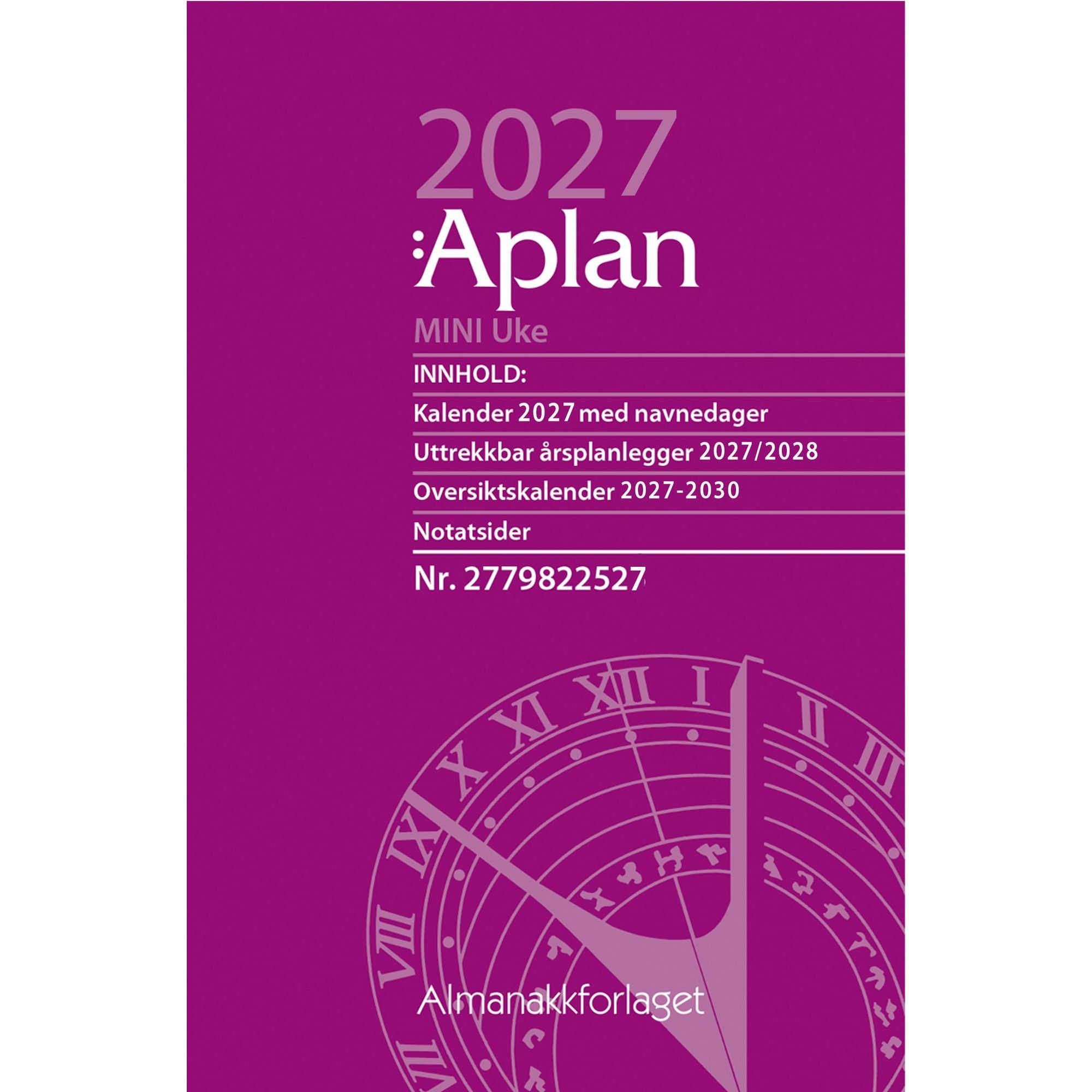 Aplan Mini Uke årssett 2026
