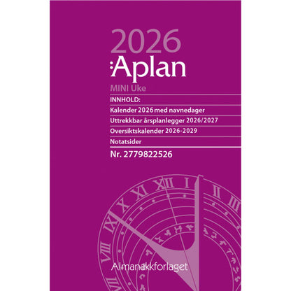 Aplan Mini Uke årssett 2026