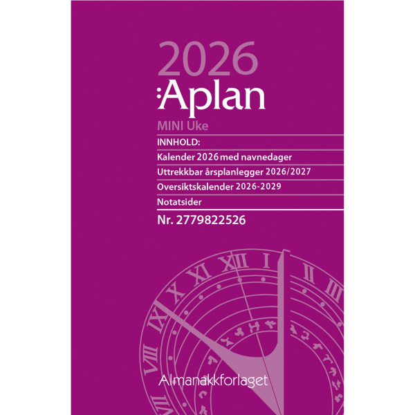 Aplan Mini Uke årssett 2026