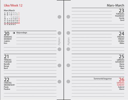 Aplan Mini Uke årssett 2026
