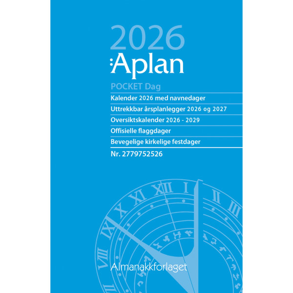 Aplan Pocket Dag årssett 2026