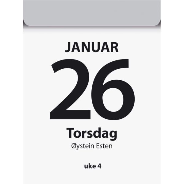 Dagblokk liten 5.3x7.1cm 2026