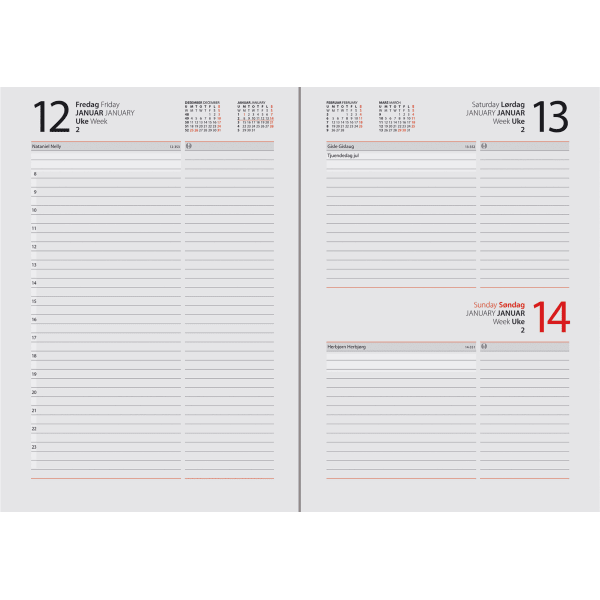 Dagbok A5 Retro 2026