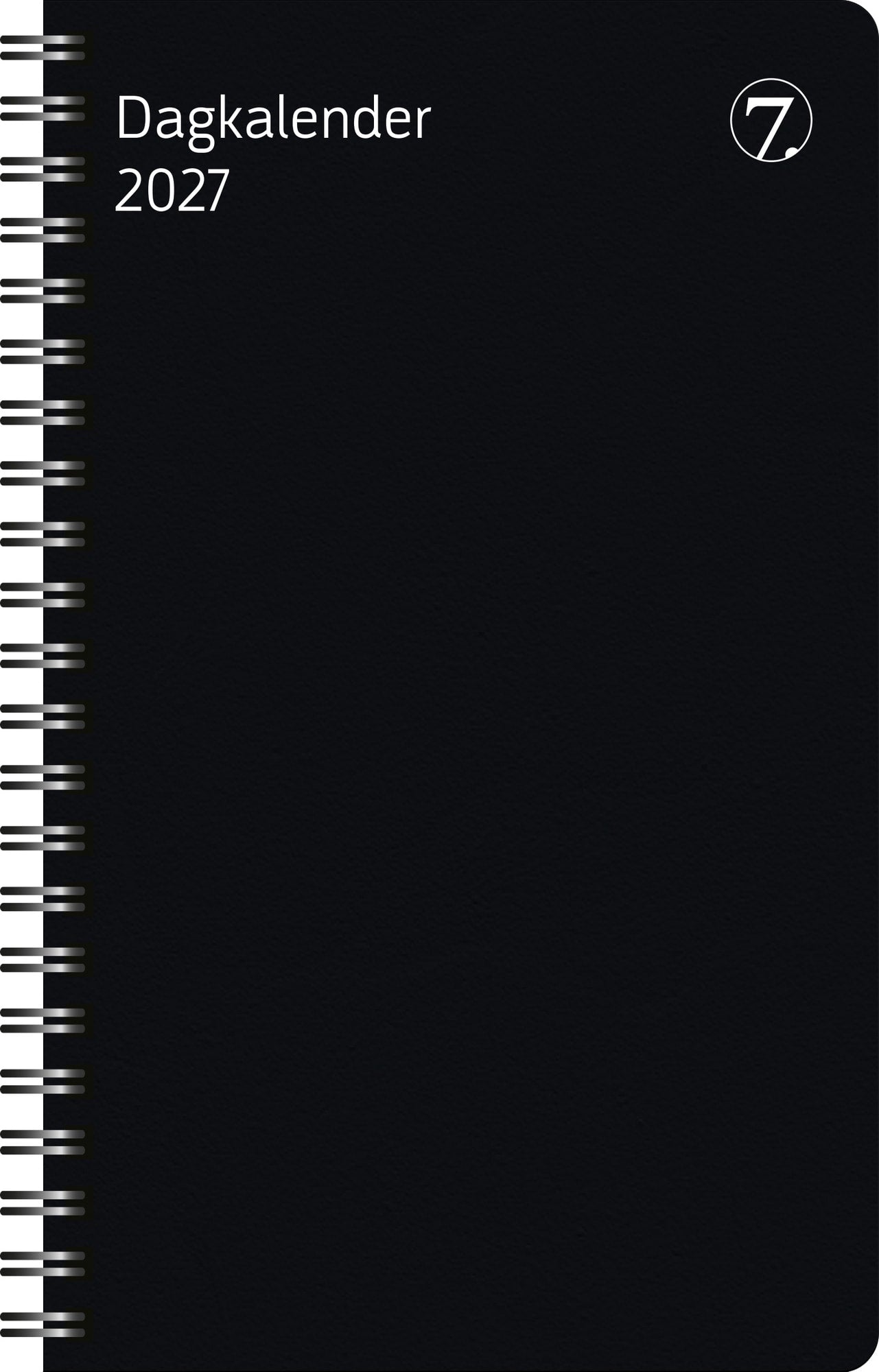 Dagkalender spiral sort 2026