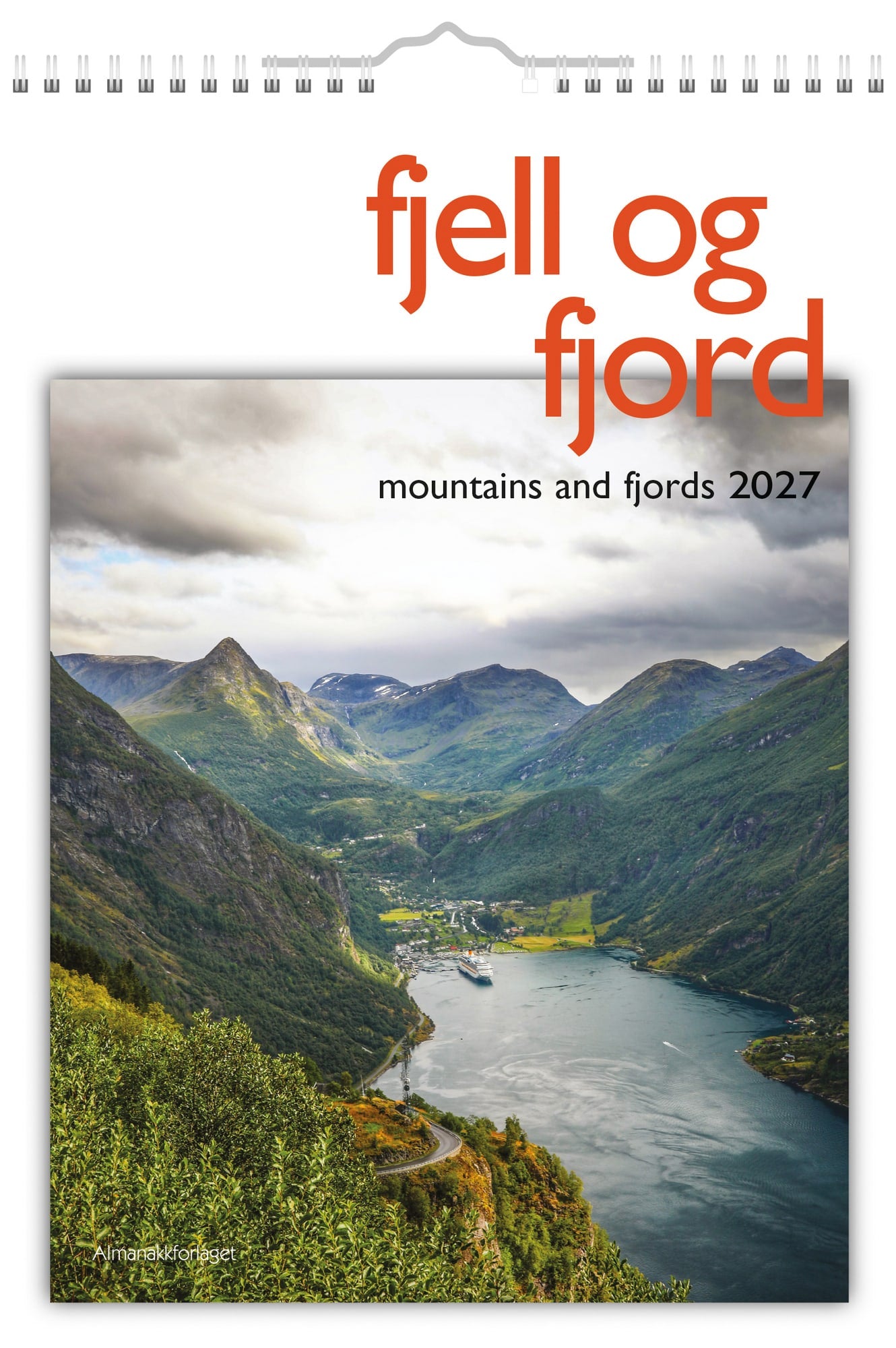 Fjell og fjord veggkalender 2026