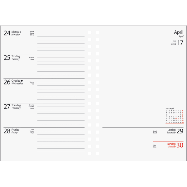 Futurum spiral kart. grå 2026