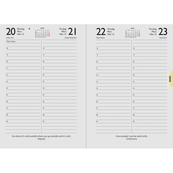 Inspirasjon spiral m/strikk 2026