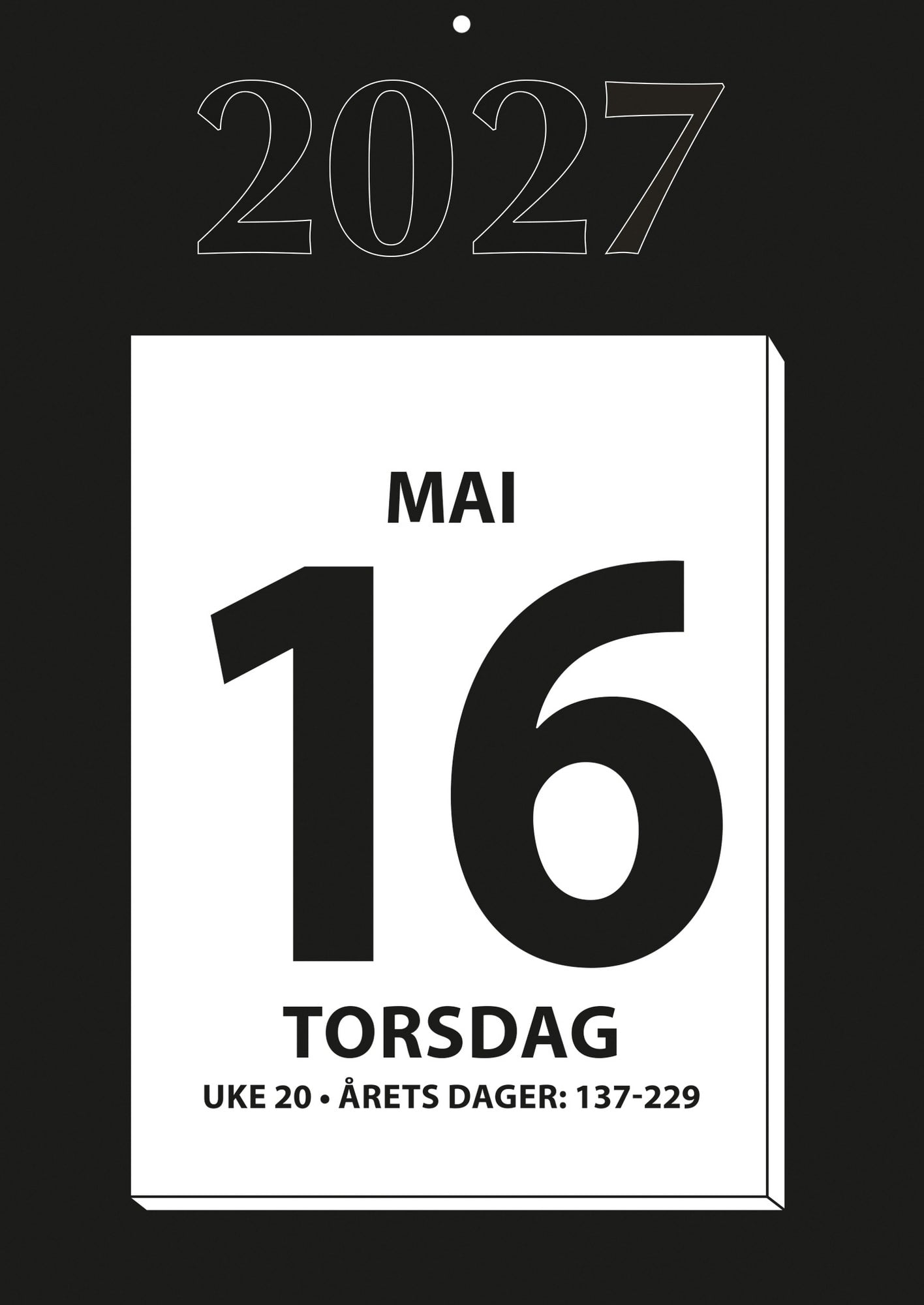 Kjempekalender stor 2026