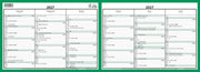 Kontorkalender A4 dobbel 2026