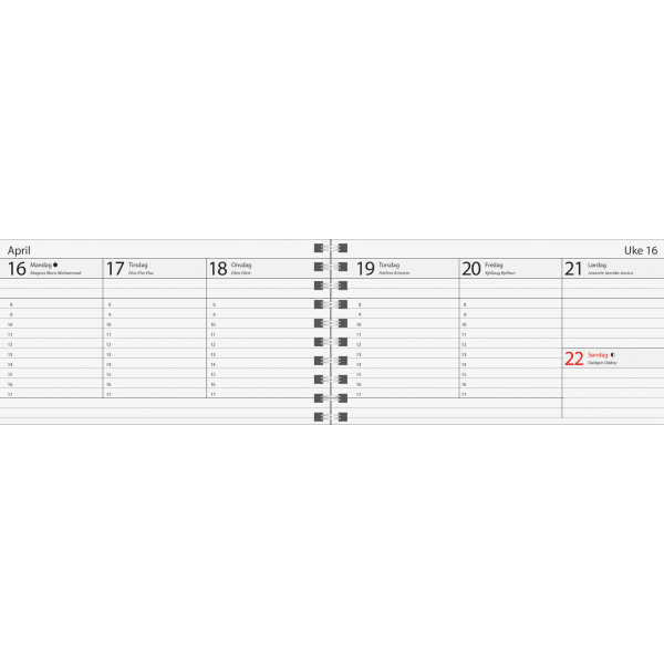 Lille plankalender spiral 2026