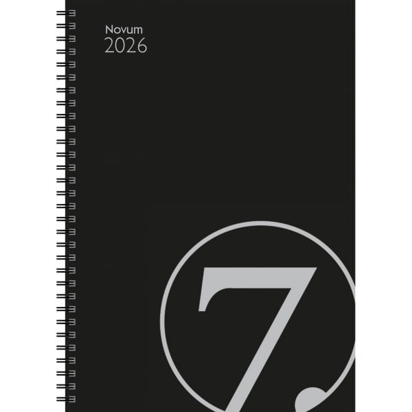 Novum spiral plast sort 2026