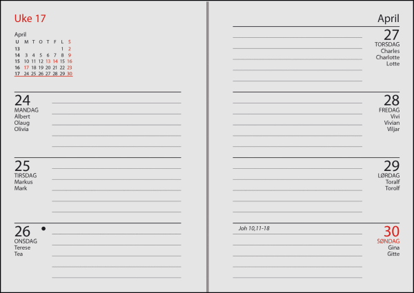 Primo im.skinn rød 2026