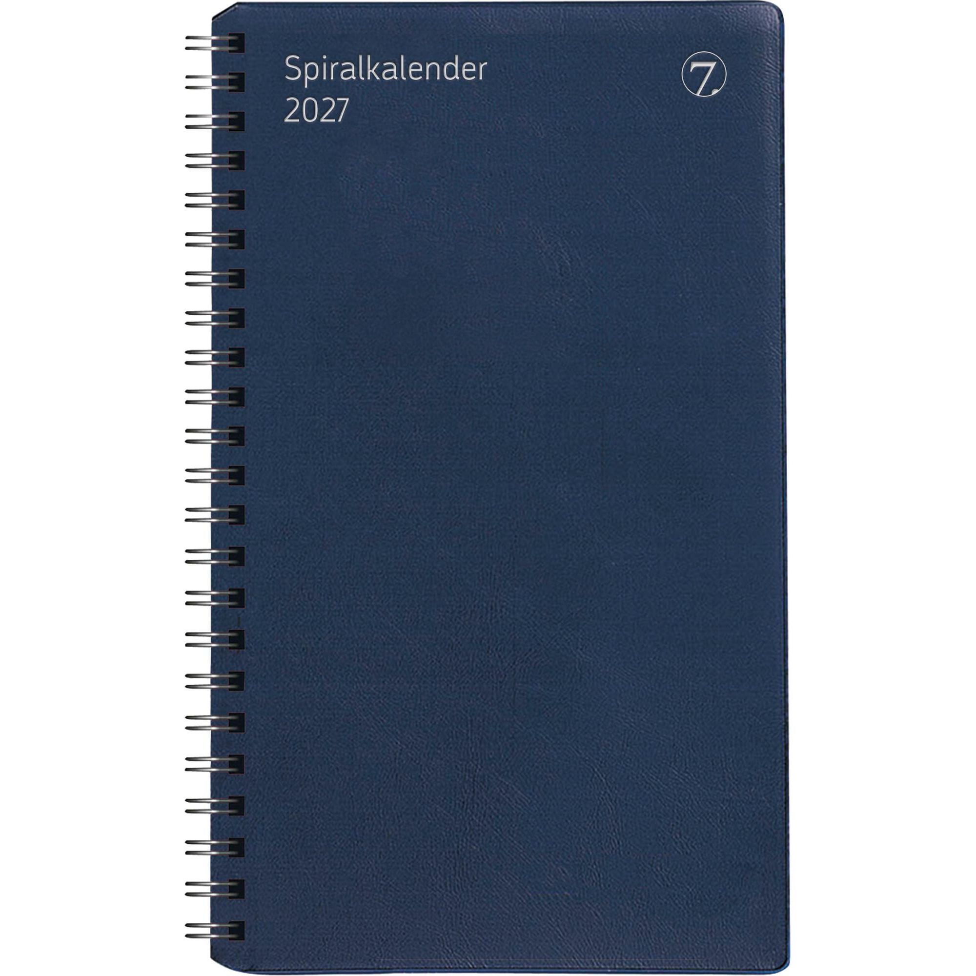 Spiralkalender blå 2026