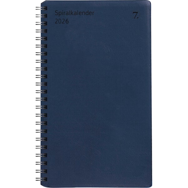 Spiralkalender blå 2026