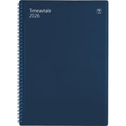 Timeavtale spiral blå 2026