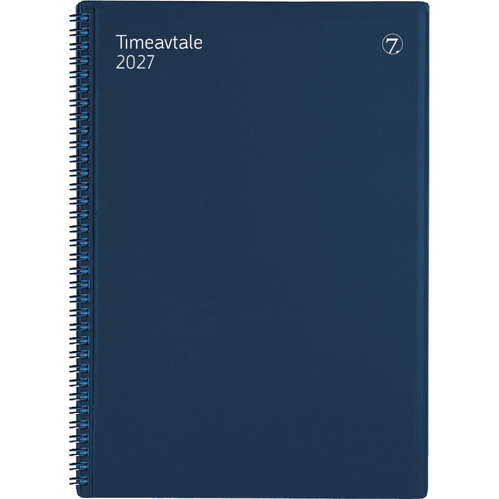 Timeavtale spiral blå 2026