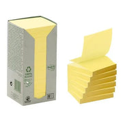 Notatblokk Post-it Resirk. Z-N 76x76 Gul