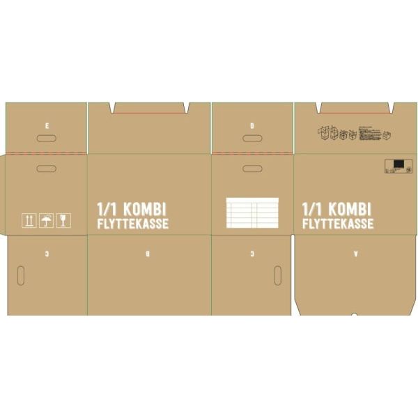 Flyttekasse 1/1 kombi