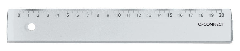 Linjal plast 20cm