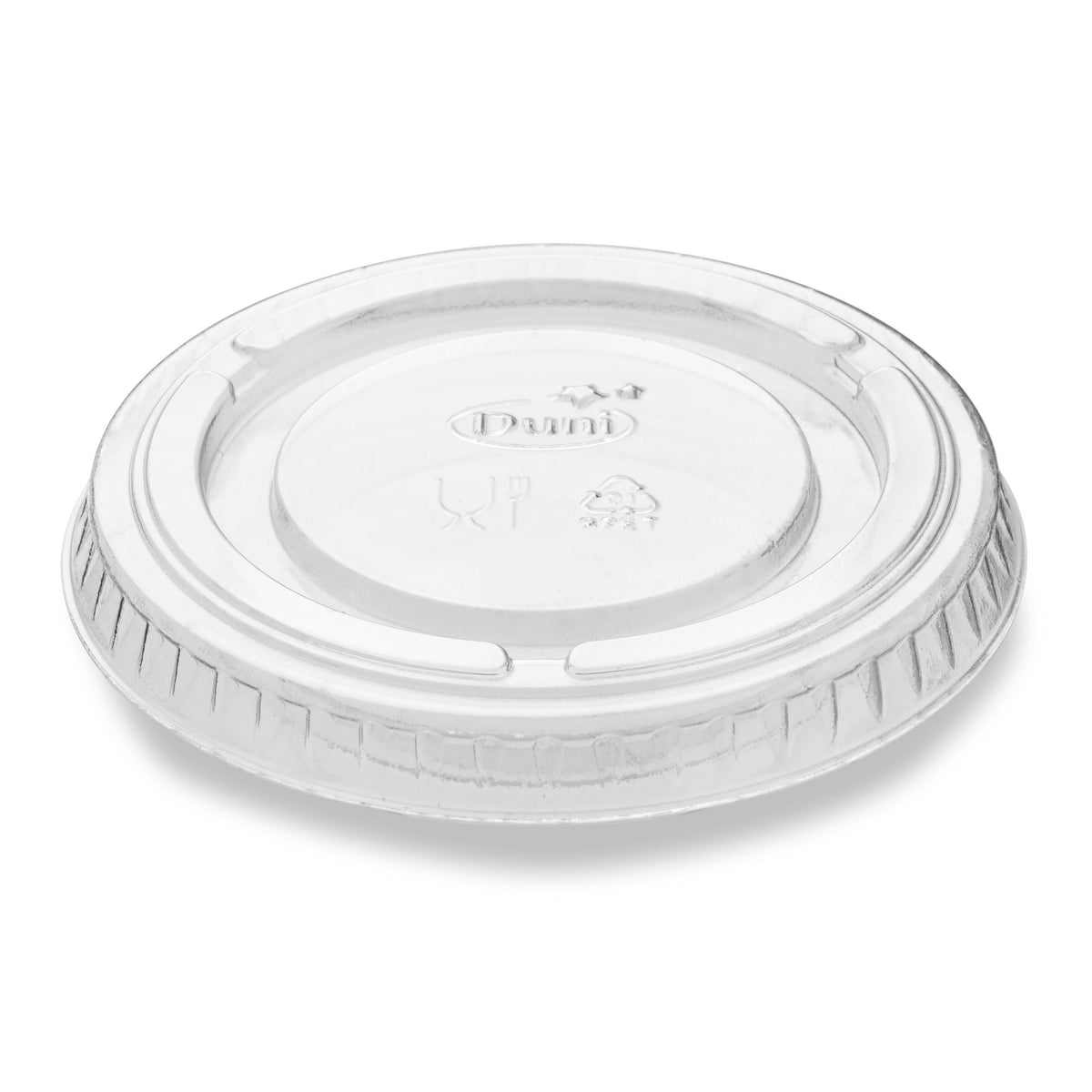 Lokk til dressingbeger 60ml klar rund